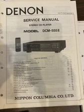 DENON DCM-555II DCM555II II Service Manual **ORIGINAL**