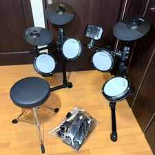 Donner DED-80 Electronic Drum Set 4 Drums 3 Cymbals Throne Stick Home Practice