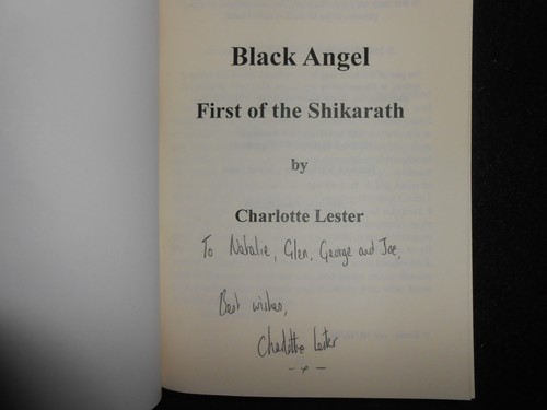 SIGNED; CHARLOTTE LESTER - Black Angel, First of the Shikarath - 2004, Fantasy - Imagen 2 de 4