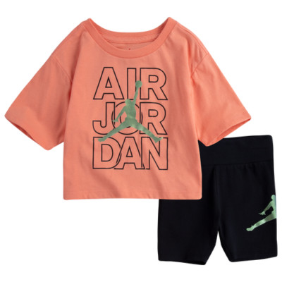 JORDAN AIR WILD TRIBES BIKE SHORTS GIRLS SIZE 2T NEW 2 PIECE SET