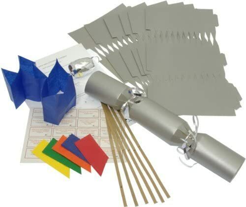 6 X Make your own Christmas Crackers - Silver - Picture 1 of 1
