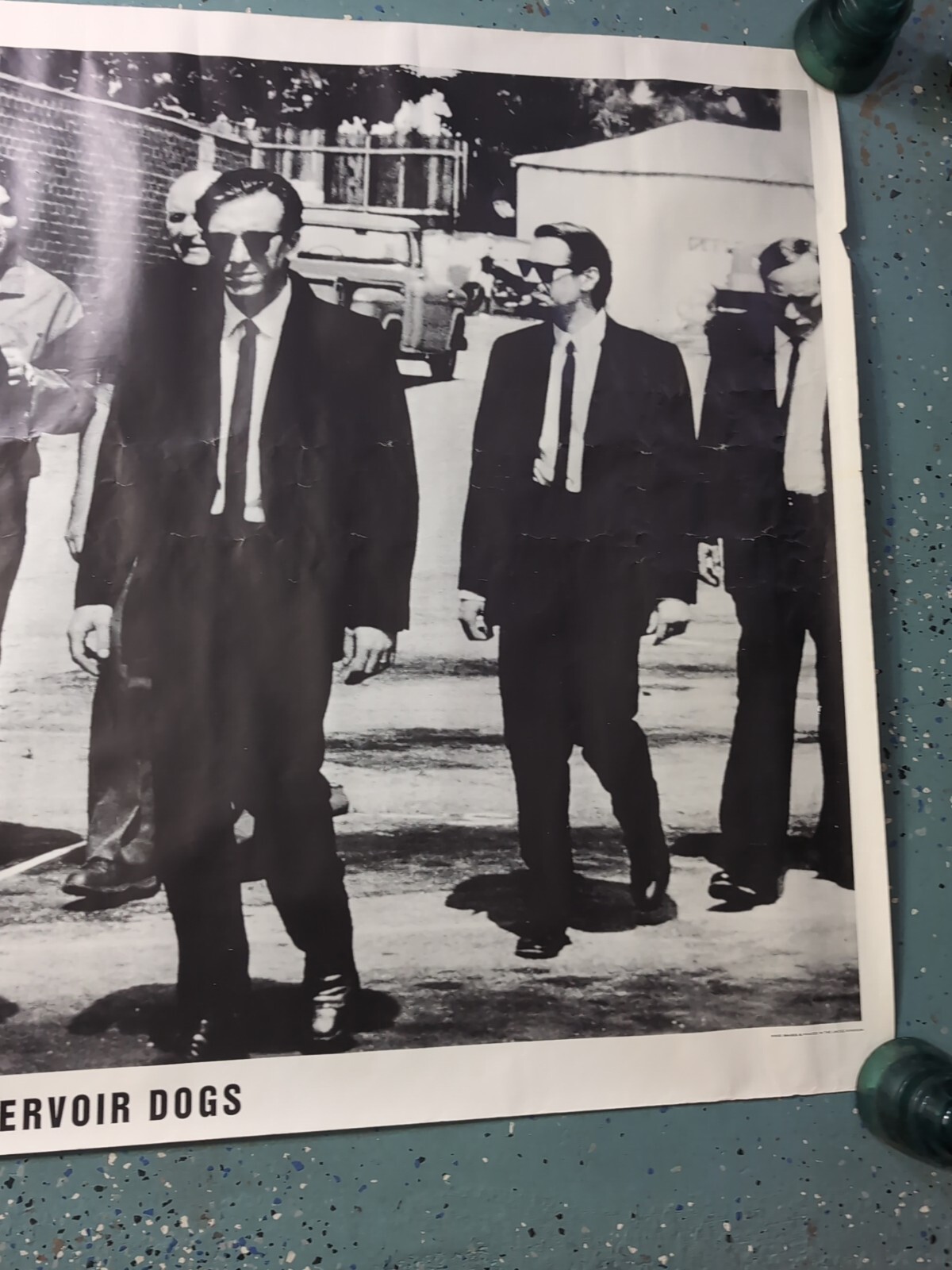 RARE! XL Vintage Reservoir Dogs Black & White Movie Poster 54x38, Printed in UK