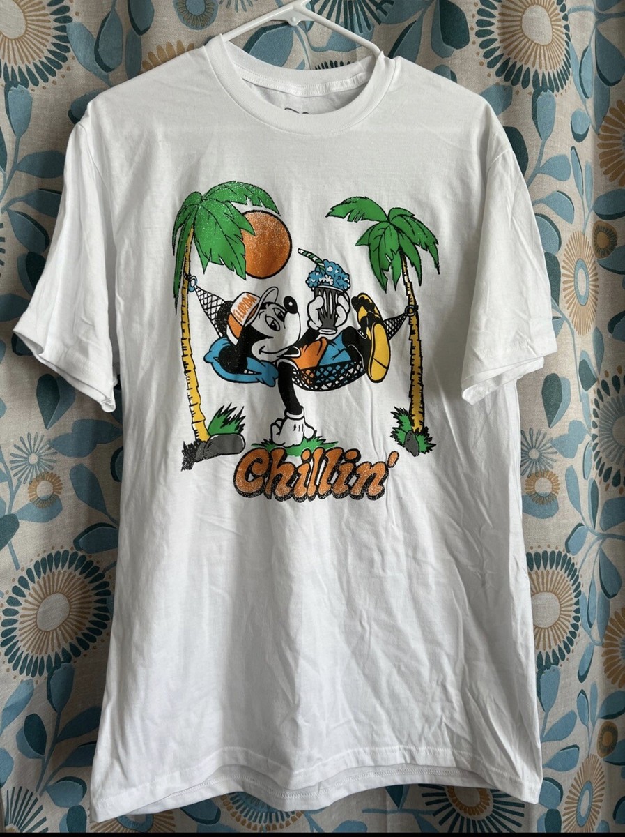 Disney Vintage Mickey Mouse Florida Chillin T Shirt Size large