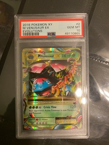 Pokemon Card 16 Xy Evolutions Fa M Venusaur Ex 100 108 Psa 10 Gem Mint Ebay