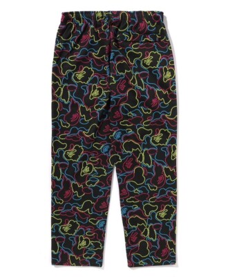 A BATHING APE Men's NEON CAMO RELAXED FIT TRACK PANTS 1L30152012 z