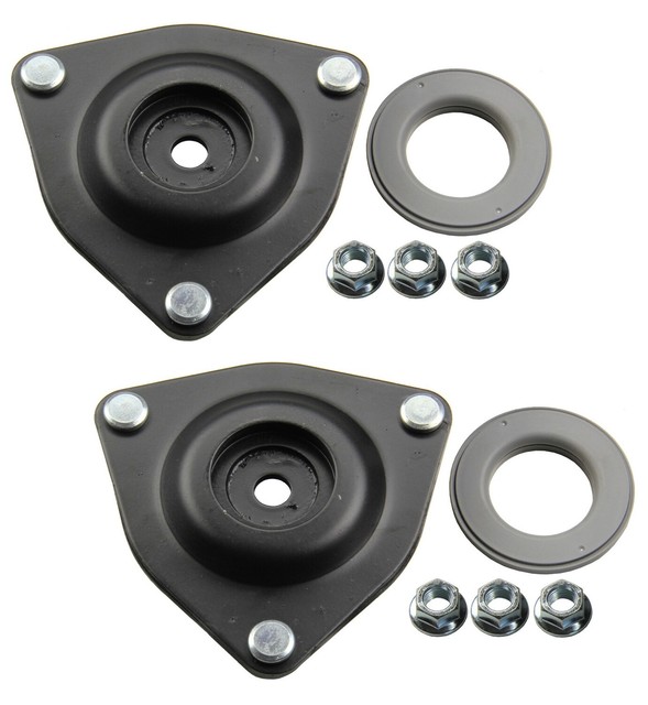 Pair Set 2 Front Moog Suspn Strut Mounts with Bearing for Mitsubishi