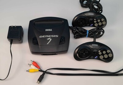 SEGA Genesis Model 3 Bundle, 8 Games, 2 Controllers 96427010944| eBay