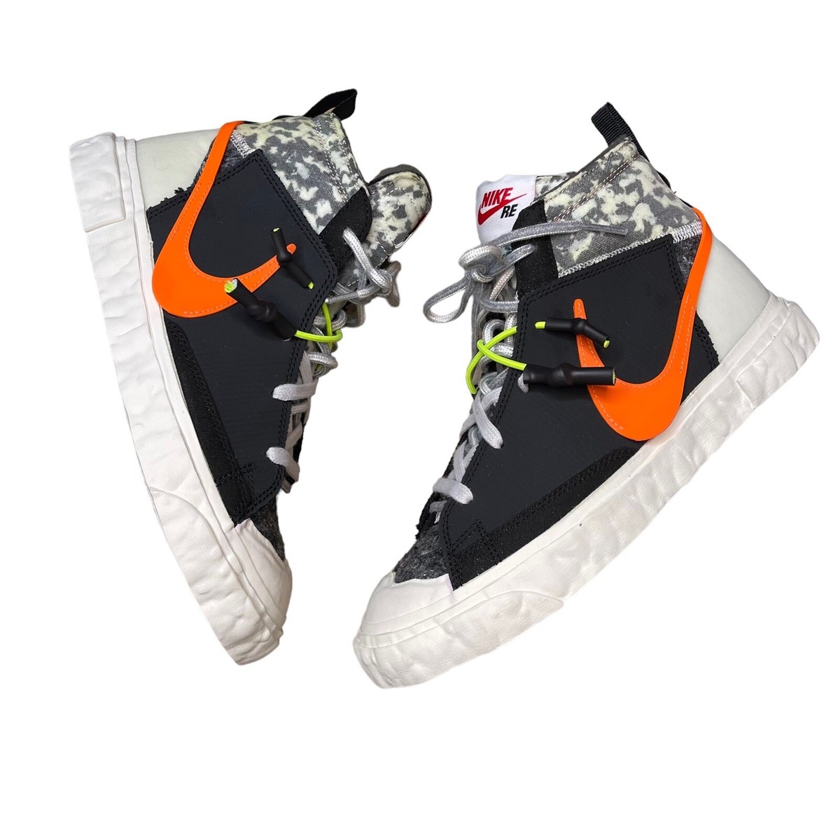 Nike Blazer Mens Sneakers Size 6 X READYMADE Mid Black Orange Grey
