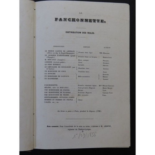 Clapisson Louis La Fanchonnette Oper Piano Gesang ca1857 - Bild 4 von 6