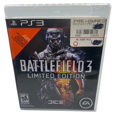 Battlefield 3 Limited Edition PS3 (Sony PlayStation 3 2011) CIB Complete TESTED