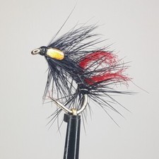 3 x BLACK RED TAG JC SNATCHER TROUT FLIES Sizes 10,12,14 Available