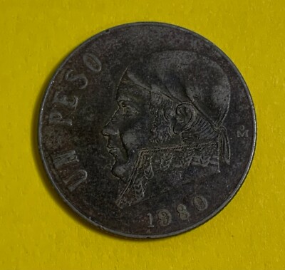 Mexico 1980 Un 1 Peso Coin - José María Morelos - KM# 460 (2063)