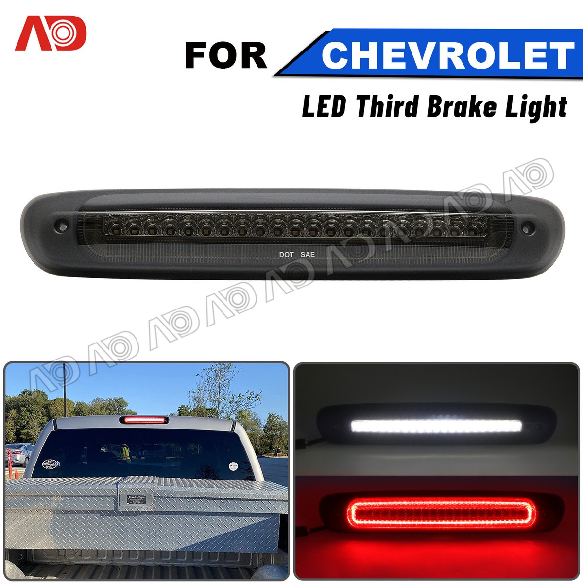 Third Brake Light Cargo Lamp For 2007-2013 Chevy Silverado & GMC Sierra – OEM Style