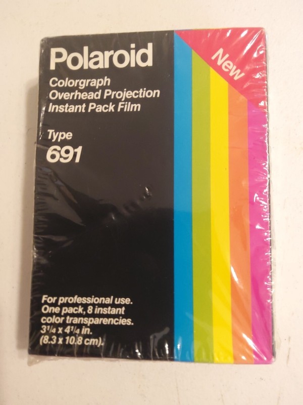Polaroid 691 Colorgraph Overhead Projection Instant Pack Film