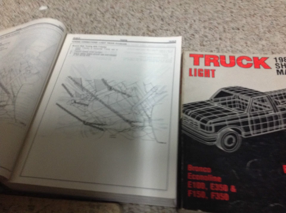 Ford F-150 1987 F250 F-250 350 Bronco camión taller de servicio conjunto manual de reparación Foto 2 de 4