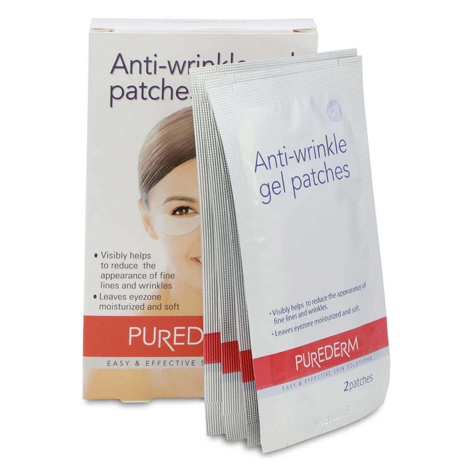 PUREDERM Anti-Wrinkle Gel Patches Under Eye Fine Lines Gel Patches 12's - Image 4 of 4