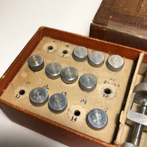 Vintage Watch Crown Reaming Outfit Watchmaker Tools Tap & Drill Set - Picture 7 of 7
