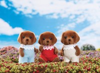 Calico Critters 1452 Chocolate Lab Triplets on sale Calico Critters 1452 Chocolate Lab Triplets on sale