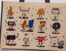Set of 2 Taiwan Costco CARTOON Reusable Shopping Bag Heavy Duty Strong Tote NEW!