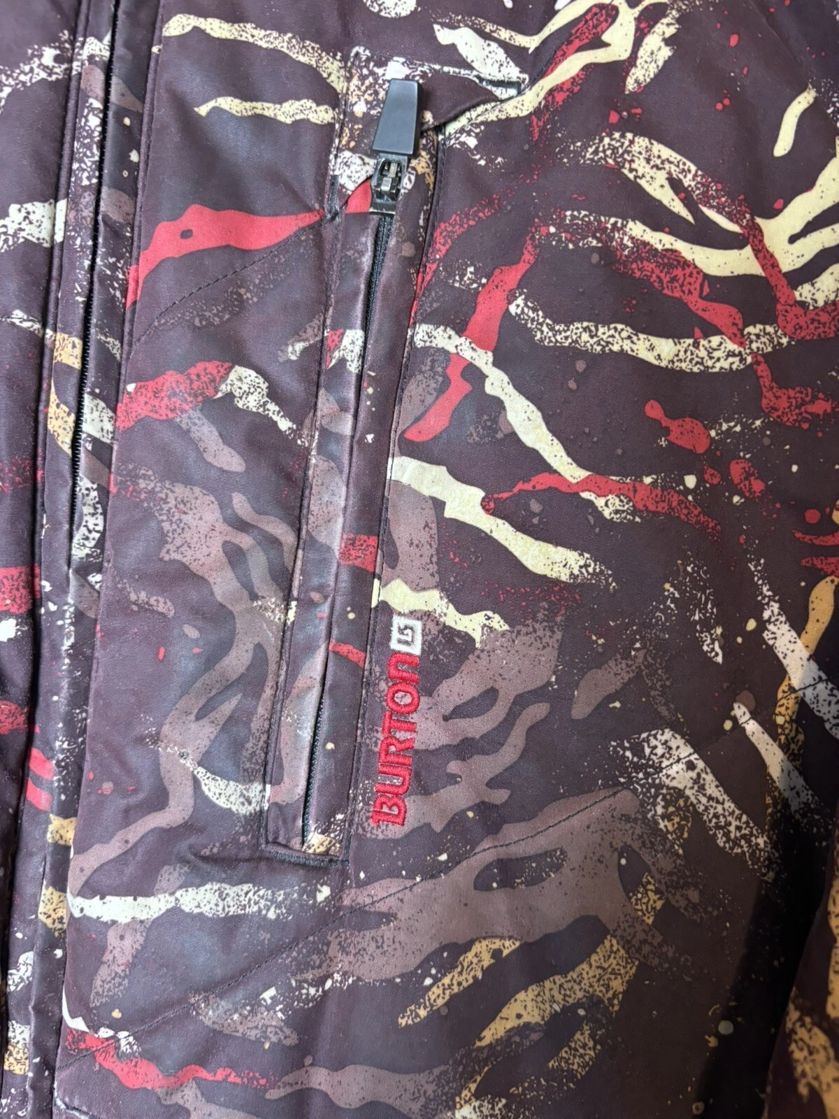 burton frontier woodland camo dryride powder skirt jacket
