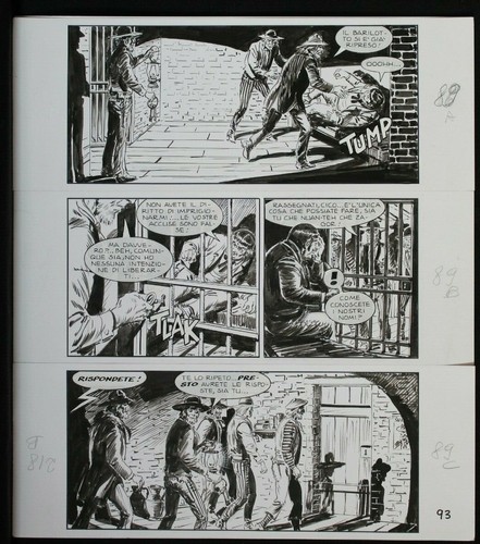 GALLIENO FERRI - ORIGINAL ZAGOR TISCH 'Das Zeichen des Bösen'