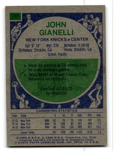 1975-76 Topps Basketball Poor to Good You Choose, Complete Your Set #1-330 - Bild 193 von 459