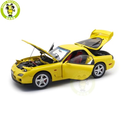 1/18 Mazda RX-7 RX 7 Spirit R Yellow Polar Master Diecast Model