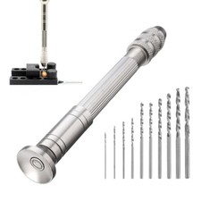 11X Mini Hand Drill Woodworking Drilling Tools For Models Hobby DIY Gadgets Set