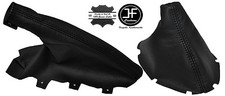 SCHWARZ FADEN LEDER SCHALTSACK + HANDBREMSMANSCHETTE F?R JAGUAR S-TYPE 1999-2008
