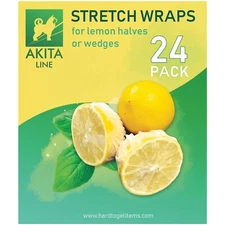 Lemon Covers, Stretch & Wraps for Lemon Halves and Wedges, Bag of 24