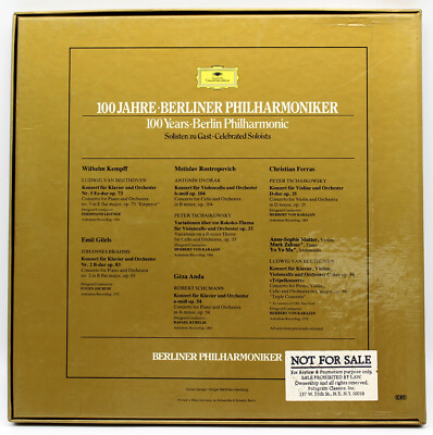 EX 5 LP SET] 100 JAHRE/BERLINER PHILHARMONIKER/ 100 Years-Berlin