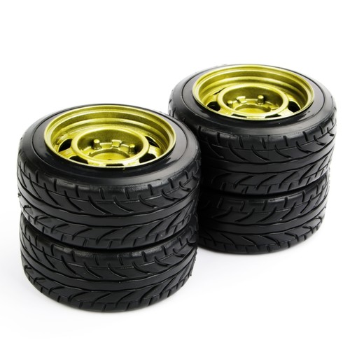 4Pcs 12mm Hex Drift Tires&wheel For HSP HPI RC 1:10 On-Road Racing Car 292/014 - Picture 6 of 8