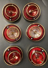 1963 Impala Ful-size Tail Light Lens Assembly Gold Plated Set Of 6 1963 Impala Ful-size Tail Light Lens Assembly Gold Plated Set Of 6