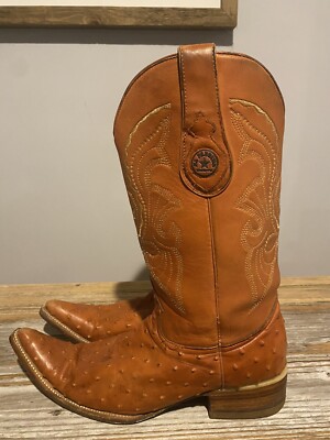El Padrino Western  Leather Cowboy Boots Men's Size US 9 Mexico 28 EUC