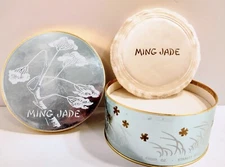 Vintage NOS Ming Jade Dusting Powder Stanley Home Products 3 x 4.5 x 4.75"