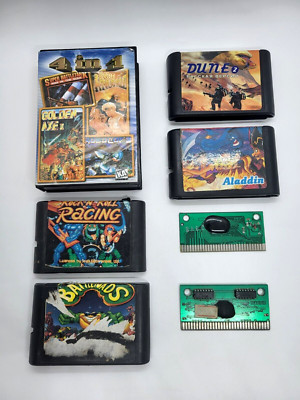 Boxes for TV cartridge Game SEGA 16 bit vintage broken, different, not working