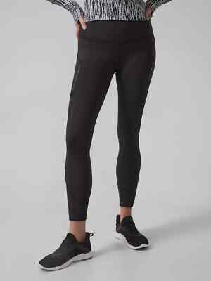 ATHLETA Rainier 7/8 Tight NWT - LARGE Black #985342