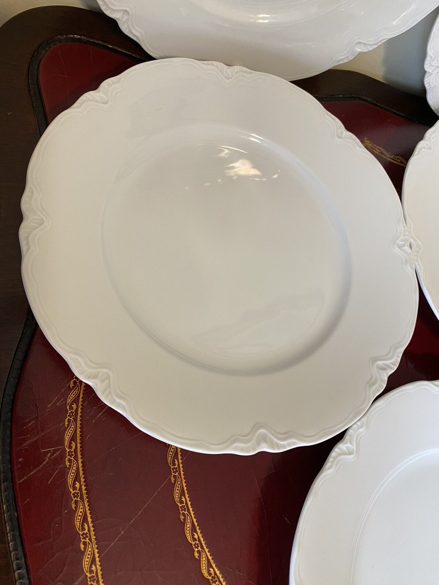 HUTSCHENREUTHER MIDI DINNER PLATE 5枚セット 5 Hutschenreuther LORENZ Germany White Dinner Plates 9 3/4” | eBay