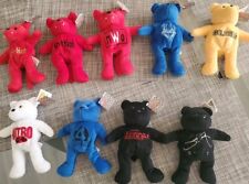Wrestling WCW Series 1 Racing Champions '99 Plush Bears Complete set of 9 VTG