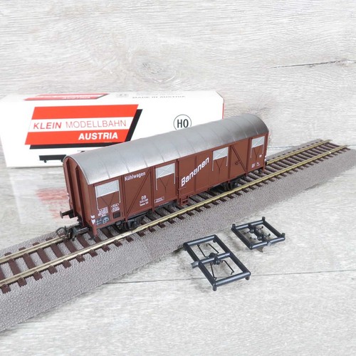 KLEIN MODELLBAHN 3018 - H0 - ÖBB - gedeckter Güterwagen Bananen - OVP - #T76436 | Zustand: Gebraucht