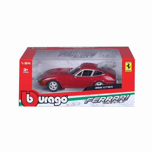 Bburago 18-26511 - Coche a Escala - Ferrari 365 GTB4 (Rojo, 1:24) Auto Modelo - Imagen 4 de 5