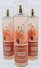 3 BATH  BODY WORKS COPPER FIELDS FINE FRAGRANCE BODY MIST SPRAY 8 oz NEW
