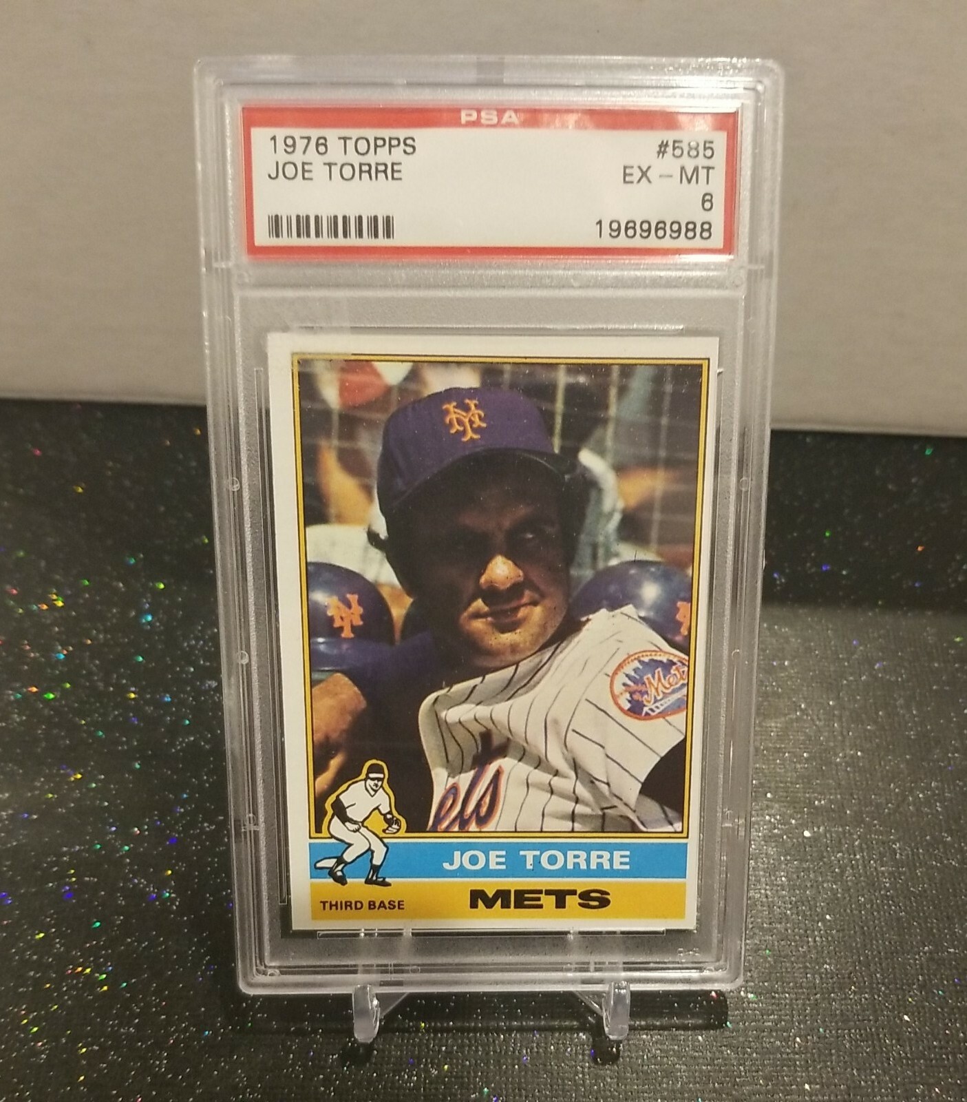 1976 TOPPS #585 JOE TORRE PSA 6 HOF New York Yankees New York Mets 🏟🎯