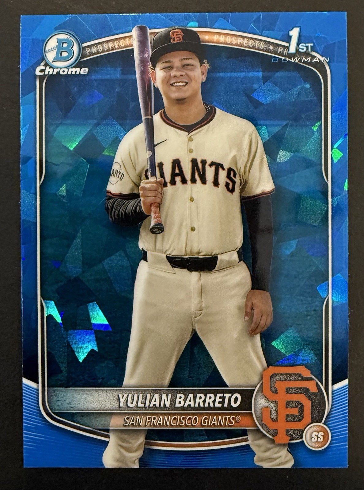 2025 Bowman Chrome Sapphire Edition Yulian Barreto#BCP-229 Giants 1st Bowman