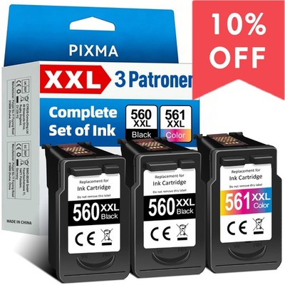 Patronen PG-560 XL CL-561 XL für Canon Pixma TS5350 TS5351 TS5352 TS5353 TS7450a