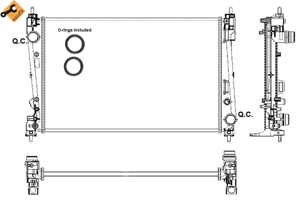 KüHler, MotorabküHlung NRF 53017 Alfa Romeo 51863820 Fiat 51863820-image