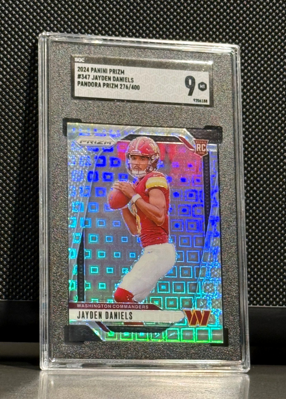 2024 Panini Prizm #347 Jayden Daniels Pandora Prizm /400 RC SGC 9 Mint