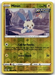 Minun 090/264 Common Reverse Holo Fusion Strike