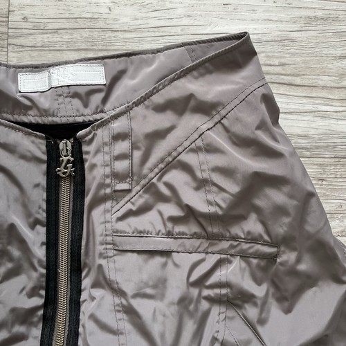 Marithe Francois Girbaud Layered Mini Skirt Pleated Gray Black - Size 29 - Zip - Picture 5 of 14