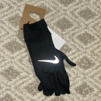 Nike Dri Fit Fleece Gloves Women s Running Size M/L Black